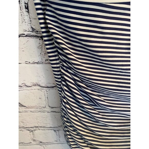 Bond-Eye Australia Black and White Striped One Piece Bathing Suit 10 - Picture 4 of 7